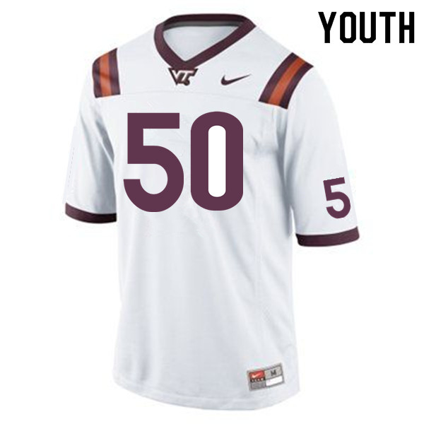 Youth #50 Patrick Kearns Virginia Tech Hokies College Football Jerseys Sale-Maroon - Click Image to Close